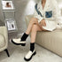 New Fashion Mid Calf Round Toe Sock Platform Loafers